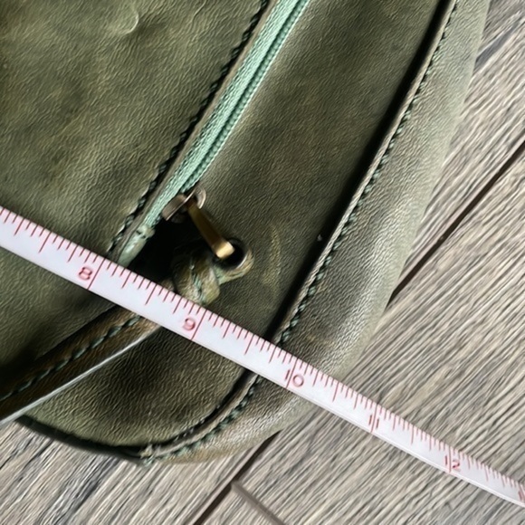 Fossil bag Green leather shoulder bag - Picture 10 of 10